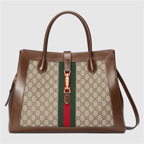 gucci vintage jackie|jackie 1961 large tote bag.